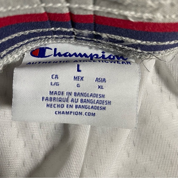 Champion Shorts Women’s Large White Authentic Mesh Shorts Warm Up Athletic - Picture 6 of 11